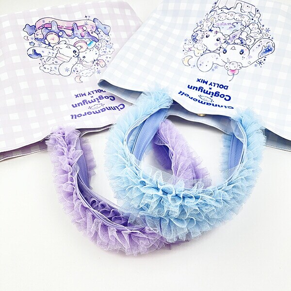 サンリオ シナモロール×こぎみゅん ドーリーミックス フリルハンドルトートバッグ パープル Sanrio