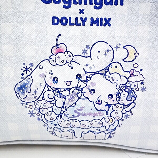 サンリオ シナモロール×こぎみゅん ドーリーミックス フリルラウンドポーチ ブルー Sanrio