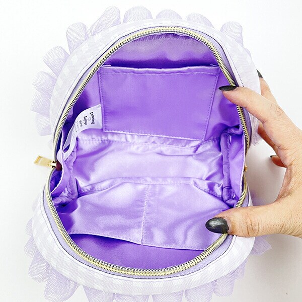 サンリオ シナモロール×こぎみゅん ドーリーミックス フリルラウンドポーチ パープル Sanrio