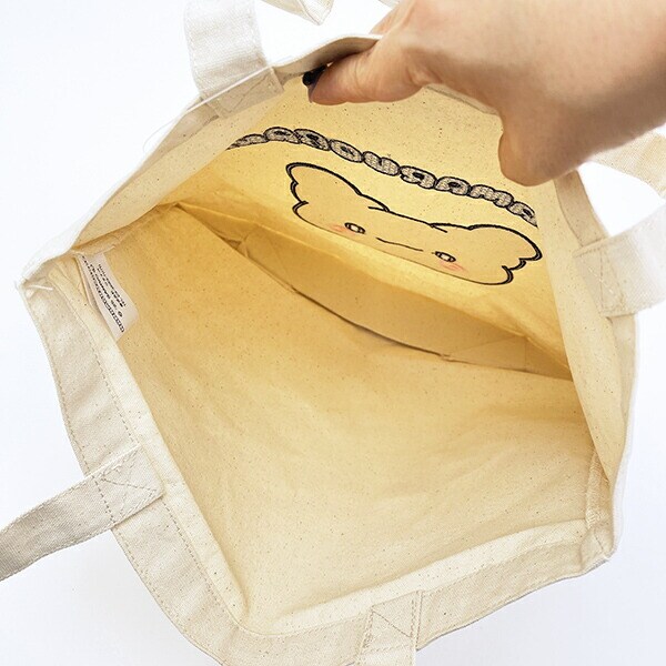 サンリオ はなまるおばけ パステルPOP アップリケトートバッグ ナチュラル Sanrio