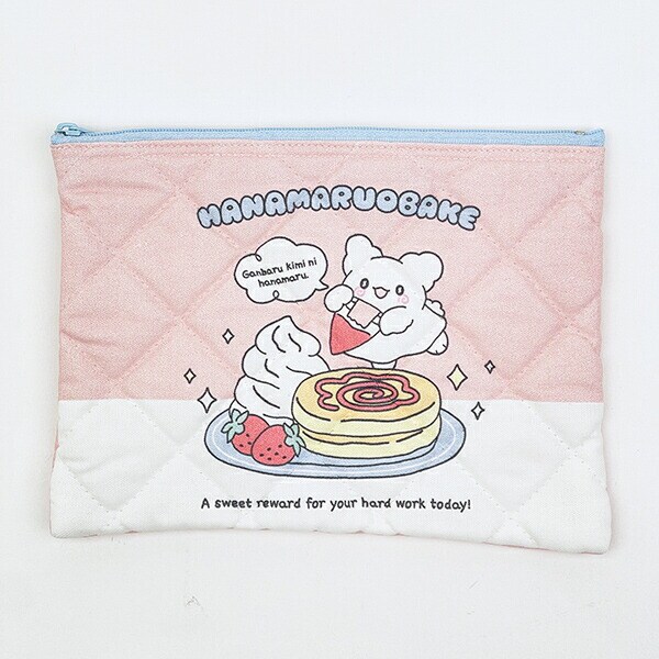 サンリオ はなまるおばけ キルティングポーチ パンケーキ 日本製 Sanrio
