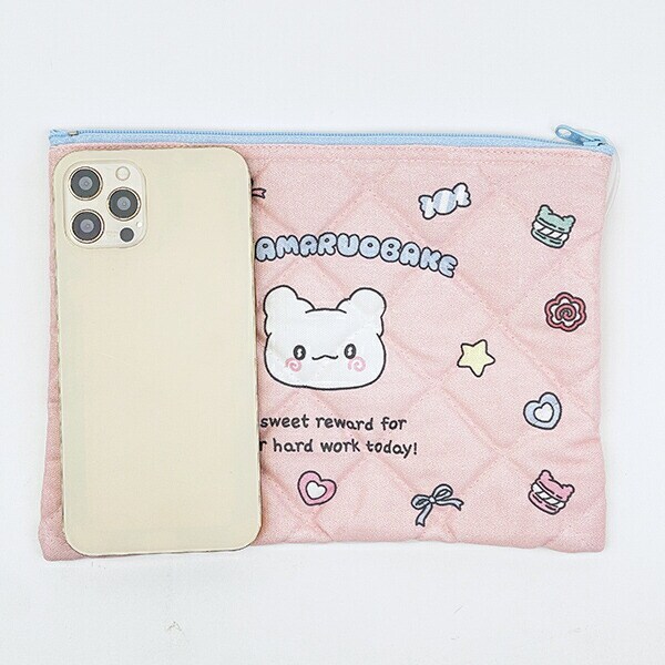 サンリオ はなまるおばけ キルティングポーチ パンケーキ 日本製 Sanrio