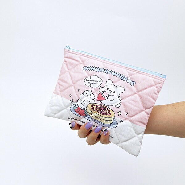 サンリオ はなまるおばけ キルティングポーチ パンケーキ 日本製 Sanrio