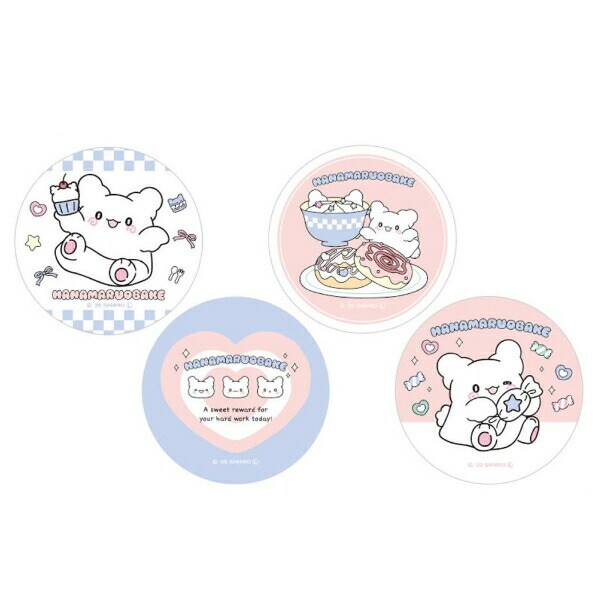 サンリオ はなまるおばけ トレーディング缶バッチ4種 コンプリートBOX 日本製 Sanrio