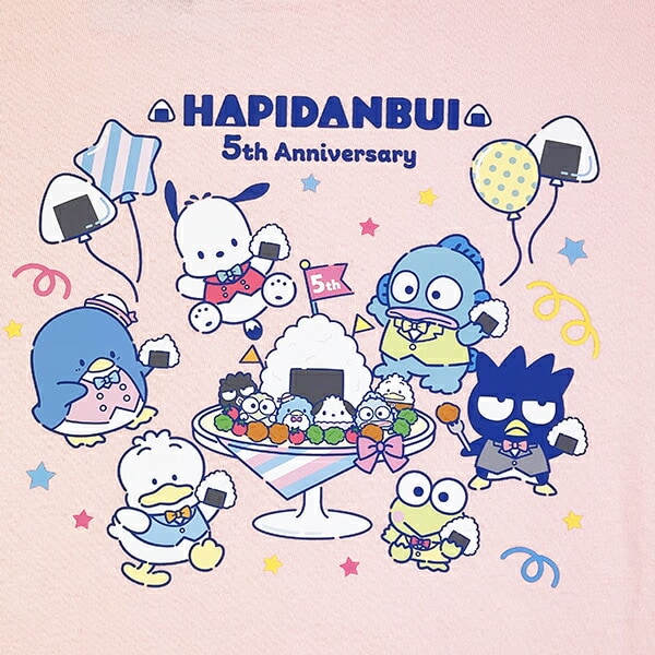 サンリオ はぴだんぶい 5th おむすび Tシャツ(M) ピンク Sanrio アパレル