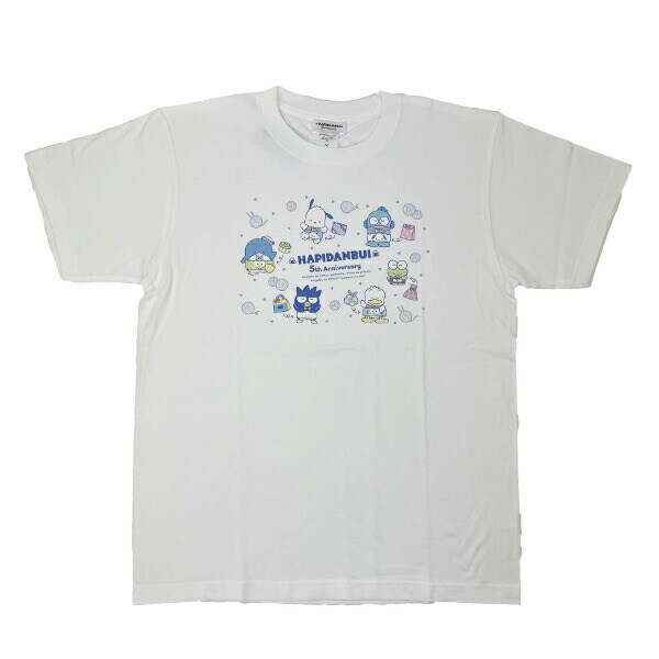 サンリオ はぴだんぶい 5th はらまき Tシャツ(M) ホワイト Sanrio アパレル