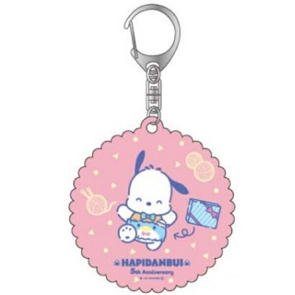 サンリオ はぴだんぶい 5th はらまきトレーディングアクキー キーホルダー 全6種コンプリートセット 日本製 Sanrio