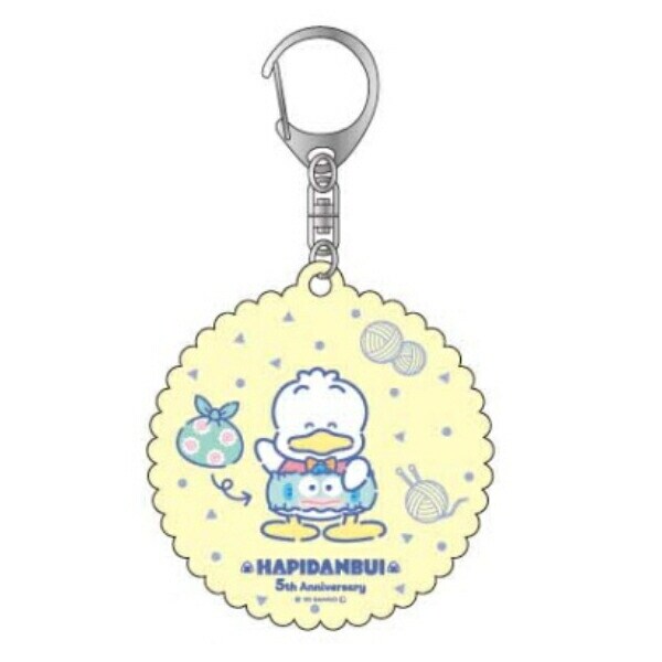 サンリオ はぴだんぶい 5th はらまきトレーディングアクキー キーホルダー 全6種コンプリートセット 日本製 Sanrio