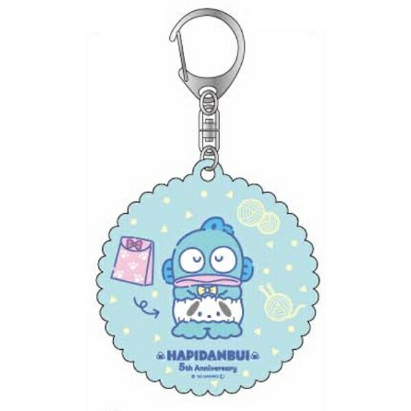 サンリオ はぴだんぶい 5th はらまきトレーディングアクキー キーホルダー 全6種コンプリートセット 日本製 Sanrio