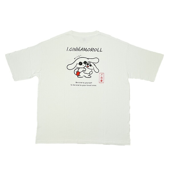 サンリオ アイシナモロール ゴジアイ BIGTシャツ(L) ホワイト アパレル シナモン Sanrio