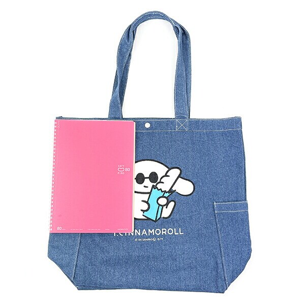 サンリオ アイシナモロールデニムトートバッグ(サングラス) Sanrio