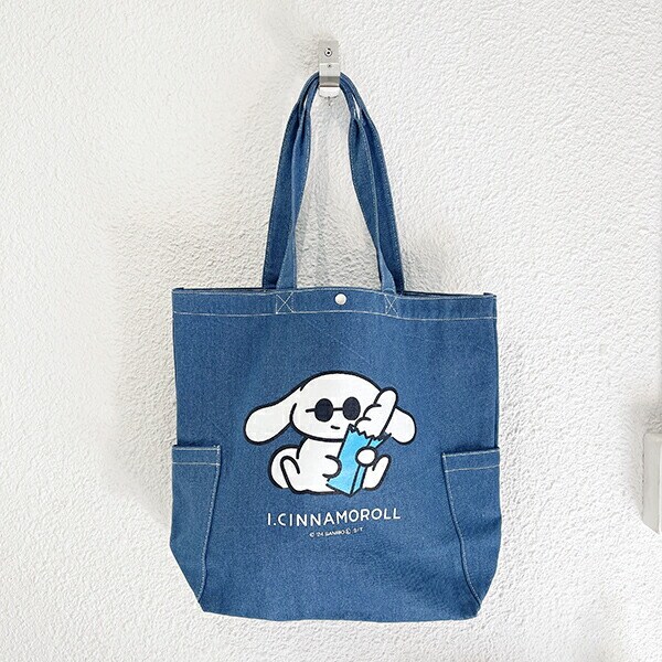 サンリオ アイシナモロールデニムトートバッグ(サングラス) Sanrio