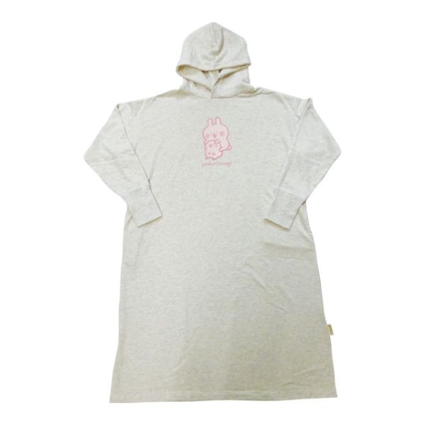 カナヘイの小動物カナヘイ リラックスパーカーワンピ スエットワンピース フタリ ライトグレー