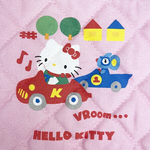 サンリオ ハローキティ 50th Anniversary  キルティングポーチ クルマ 日本製