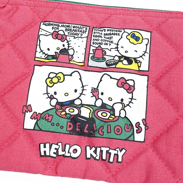 サンリオ ハローキティ キルティングポーチ（コミック） 50th Anniversary