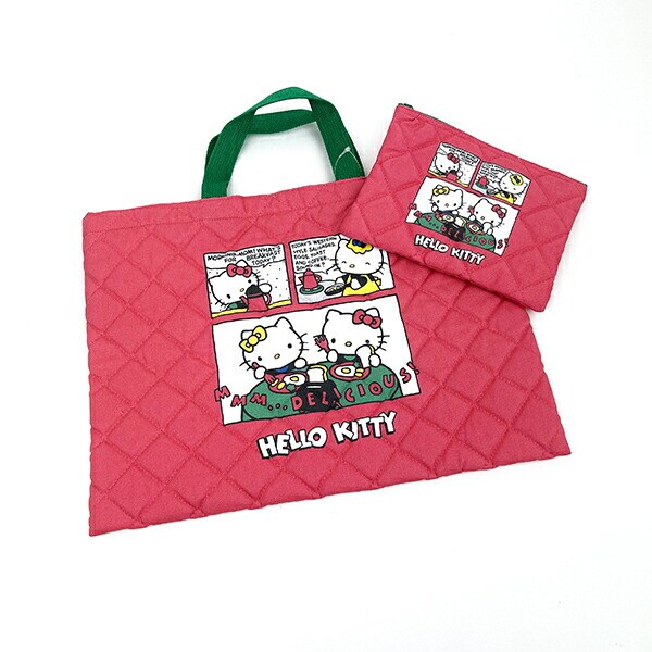 サンリオ ハローキティ キルティングポーチ（コミック） 50th Anniversary