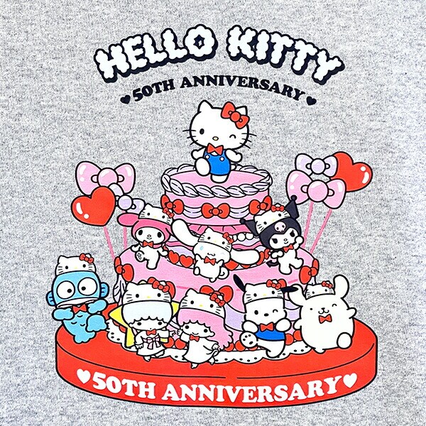 サンリオ ハローキティ リンガーTシャツ  Mサイズ アパレル 50th Anniversary