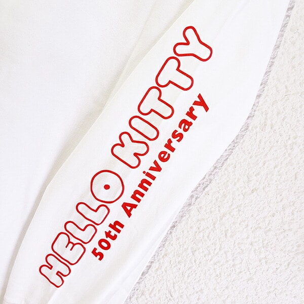 サンリオ ハローキティ ロングスリーブTシャツ Mサイズ アパレル 50th Anniversary