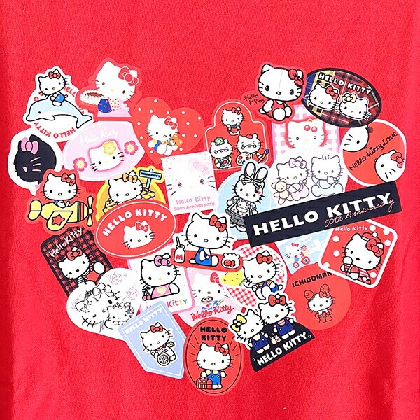 サンリオ ハローキティ ロングスリーブTシャツ Mサイズ アパレル 50th Anniversary