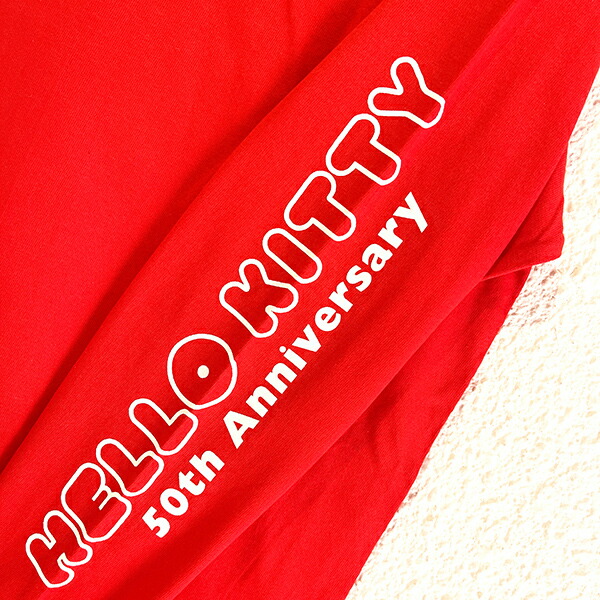 サンリオ ハローキティ ロングスリーブTシャツ Mサイズ アパレル 50th Anniversary
