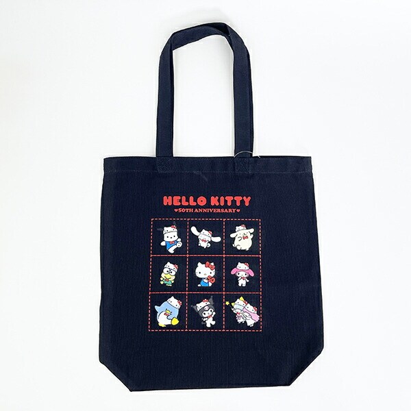 サンリオ ハローキティ 50th Anniversary トートバッグ (ネイビー）