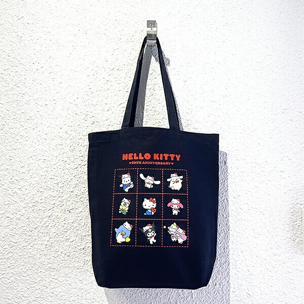 サンリオ ハローキティ 50th Anniversary トートバッグ (ネイビー）