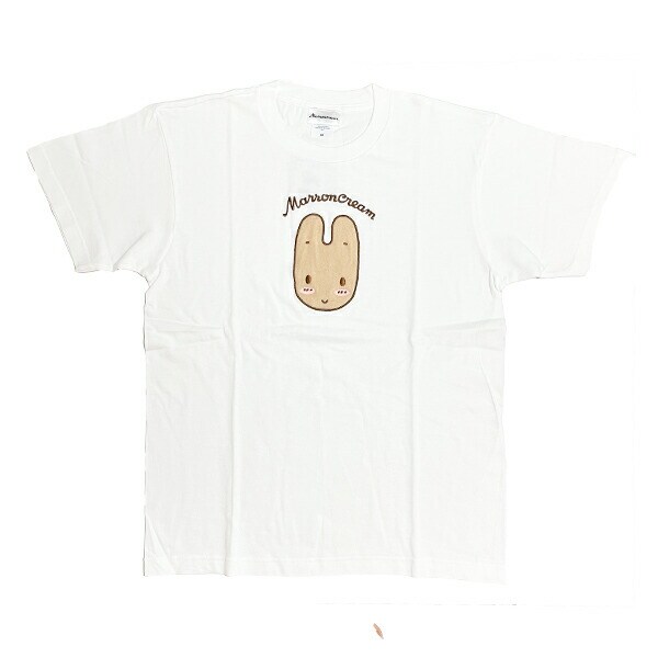 サンリオ マロンクリーム アップリケTシャツ(M) ホワイト アパレル Sanrio