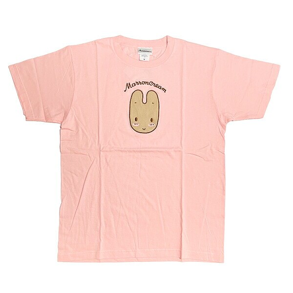 サンリオ マロンクリーム アップリケTシャツ(M) ライトピンク アパレル Sanrio