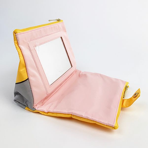 ミッフィー ミラー付きポーチ  ミラー ポーチ 小物入れ  黄色 グッズ