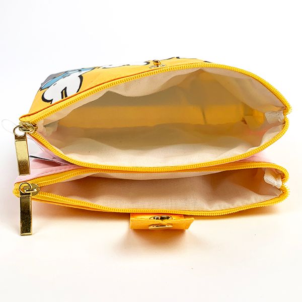 ミッフィー ミラー付きポーチ  ミラー ポーチ 小物入れ  黄色 グッズ