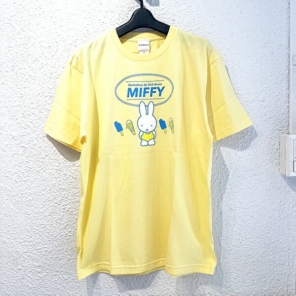 ミッフィー  miffy アイス Tシャツ イエロー Lサイズ アパレル