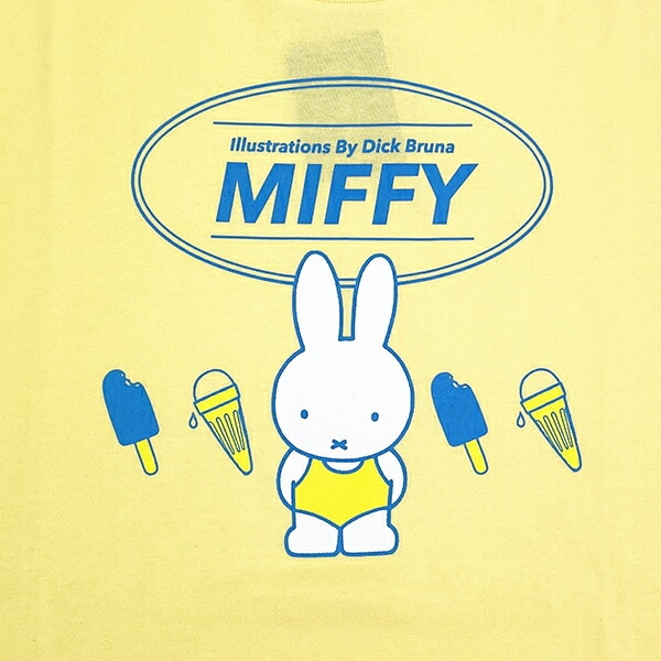 ミッフィー  miffy アイス Tシャツ イエロー Lサイズ アパレル