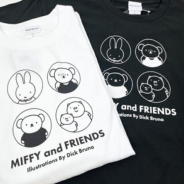 ミッフィー miffy ロンT(集合) ホワイト アパレル Tシャツ