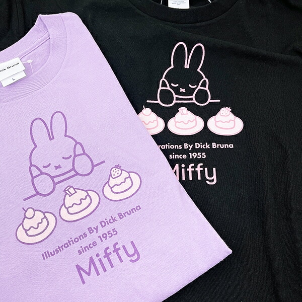 ミッフィー miffy ロンT(スイーツ) ブラック アパレル Tシャツ