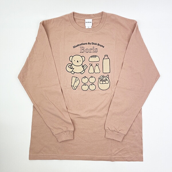 ミッフィー miffy ボリス ロンT(かいもの) ダスティピンク アパレル Tシャツ