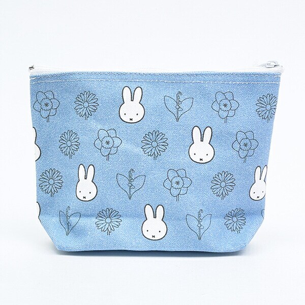 ミッフィー miffy フナガタポーチ (ブルー) miffy bloom