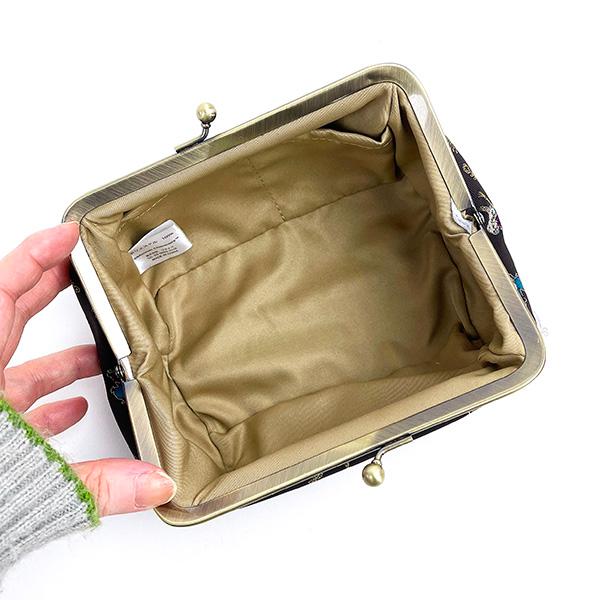 ムーミン ジャガードがま口ポーチ らくがき リトルミィ 小銭入れ