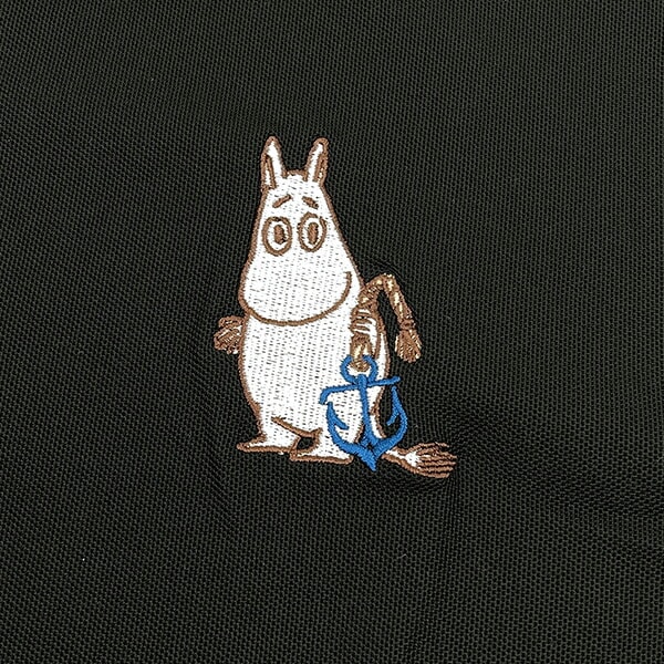 ムーミン ドライポロシャツ Lサイズ 衣類 ブラック MOOMIN