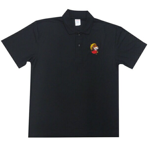 ムーミン リトルミイ ドライポロシャツ Lサイズ 衣類 ブラック MOOMIN