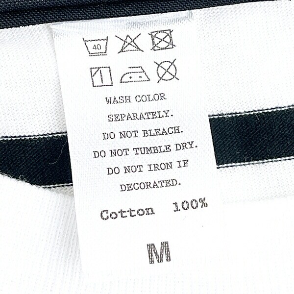 ムーミン リトルミイ 刺繍ボーダーTシャツ ホワイト/ブラック ケサカックシリーズ