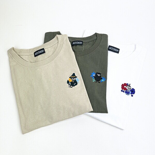 ムーミン スティンキー 刺繍ビッグTシャツ オリーブ ケサカックシリーズ