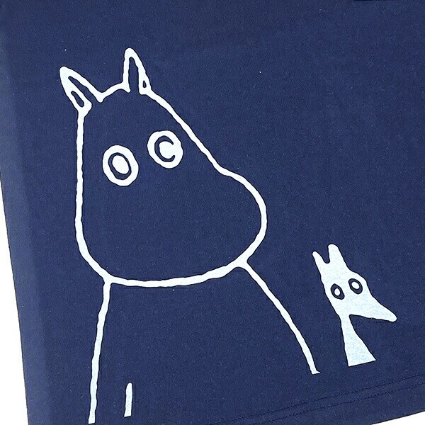 ムーミン ポケット Tシャツ (ネイビー) Mサイズ アパレル