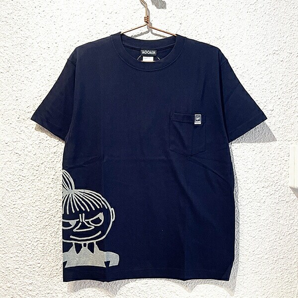 ムーミン リトルミイ ポケット Tシャツ (ネイビー) Mサイズ アパレル