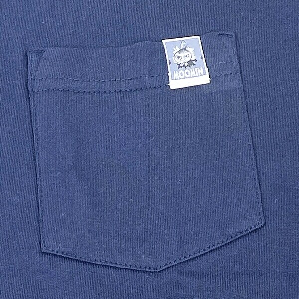 ムーミン リトルミイ ポケット Tシャツ (ネイビー) Mサイズ アパレル