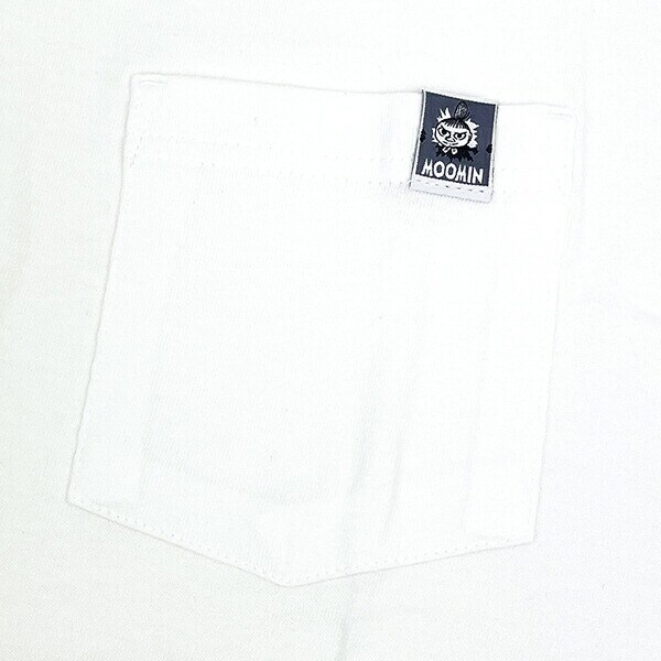 ムーミン スナフキン ポケット Tシャツ (ホワイト) Mサイズ アパレル