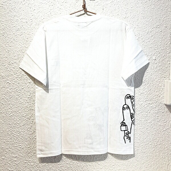 ムーミン ニョロニョロ ポケット Tシャツ (ホワイト) Mサイズ アパレル