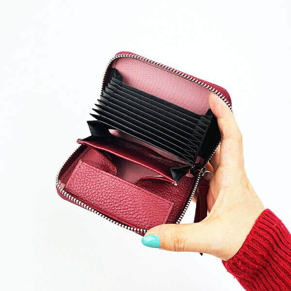 ムーミン リトルミイ 本革カードポーチ カードケース 小銭入れ MOOMIN