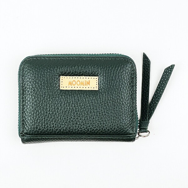 ムーミン スナフキン 本革カードポーチ カードケース 小銭入れ MOOMIN