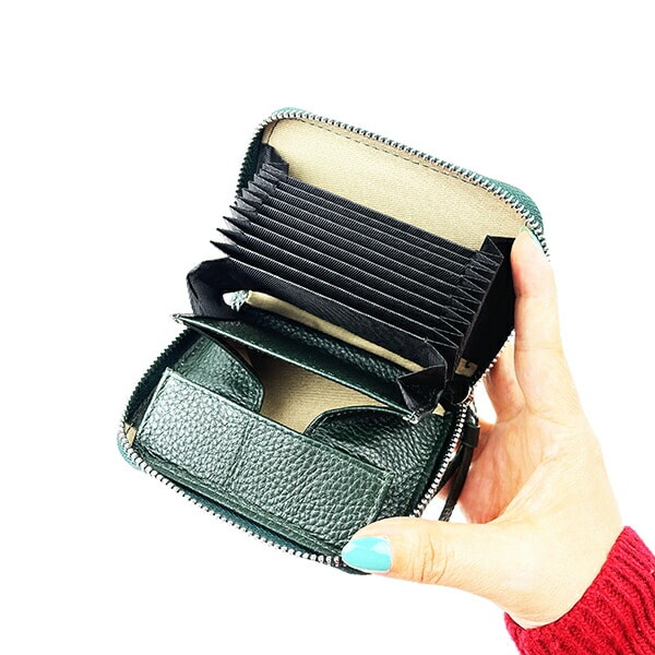 ムーミン スナフキン 本革カードポーチ カードケース 小銭入れ MOOMIN