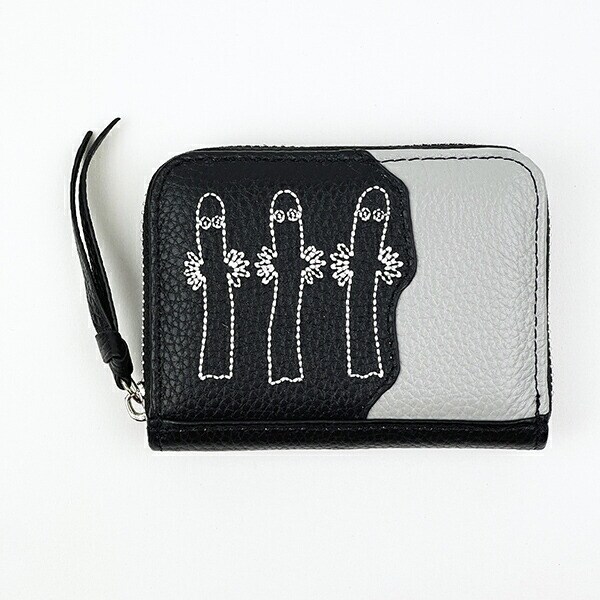 ムーミン ニョロニョロ 本革カードポーチ カードケース 小銭入れ MOOMIN